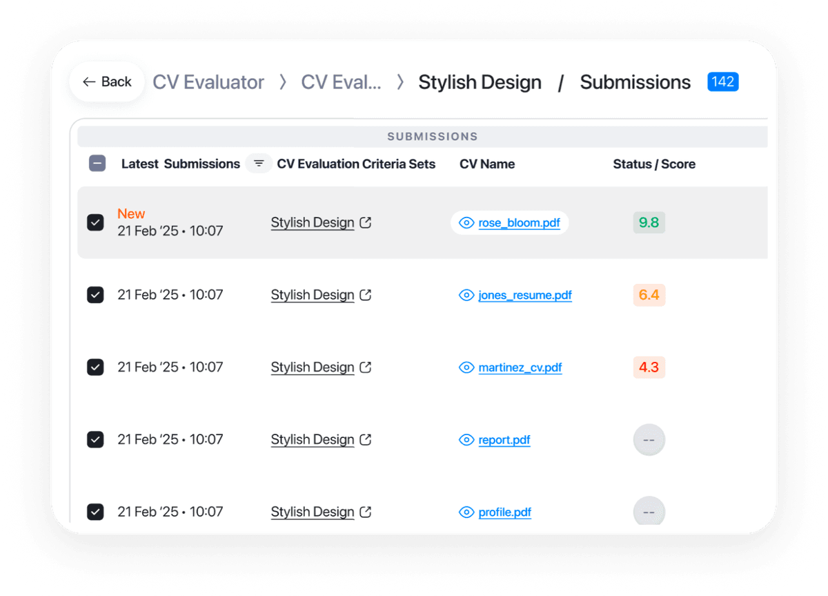 AI CV Screener
