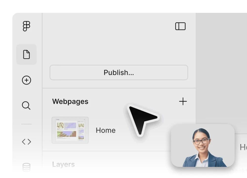 A candidate presenting their work on a screen share